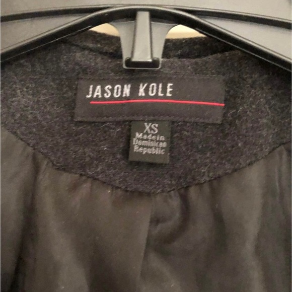 Gray Wool Pea Coat - Picture 3 of 3